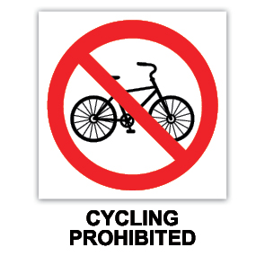 Cycling Prohibited
