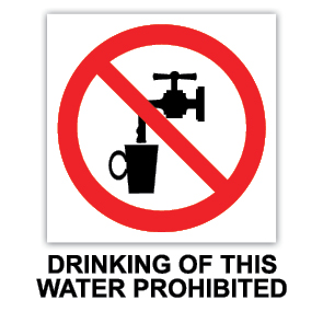 Drinking of this Water Prohibited