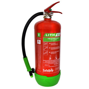 Lith-ex extinguisher (water based) 6 litres, 13A